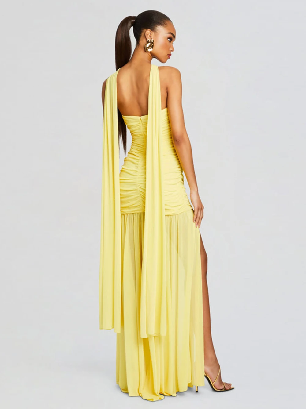 Модное Вечернее платье макси на день рождения в стиле знаменитостей сексуальное