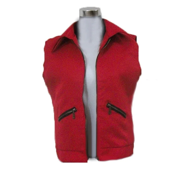 Косплей King of Fighters Fatal Fury Терри Богард куртка красный жилет без рукавов цилиндр для