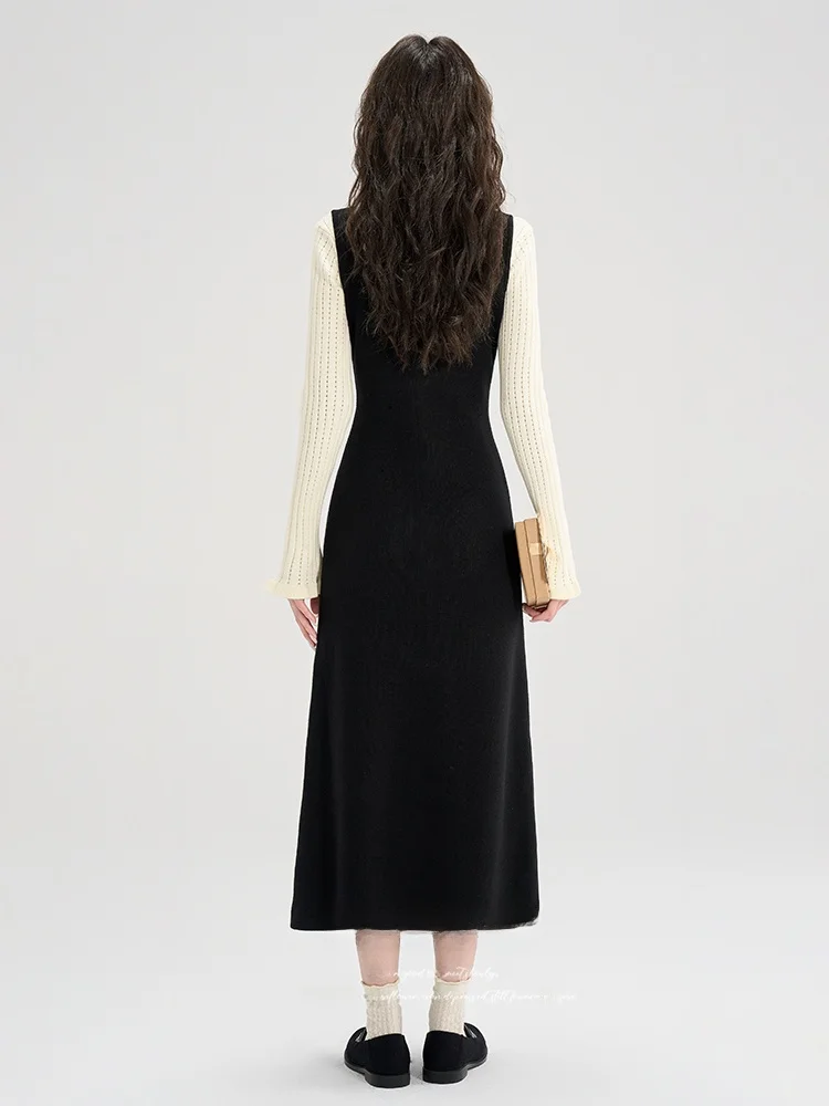 Лето Is Not Late Французское трикотажное платье-футляр Slim fit Base Inner Wear Юбка Детское