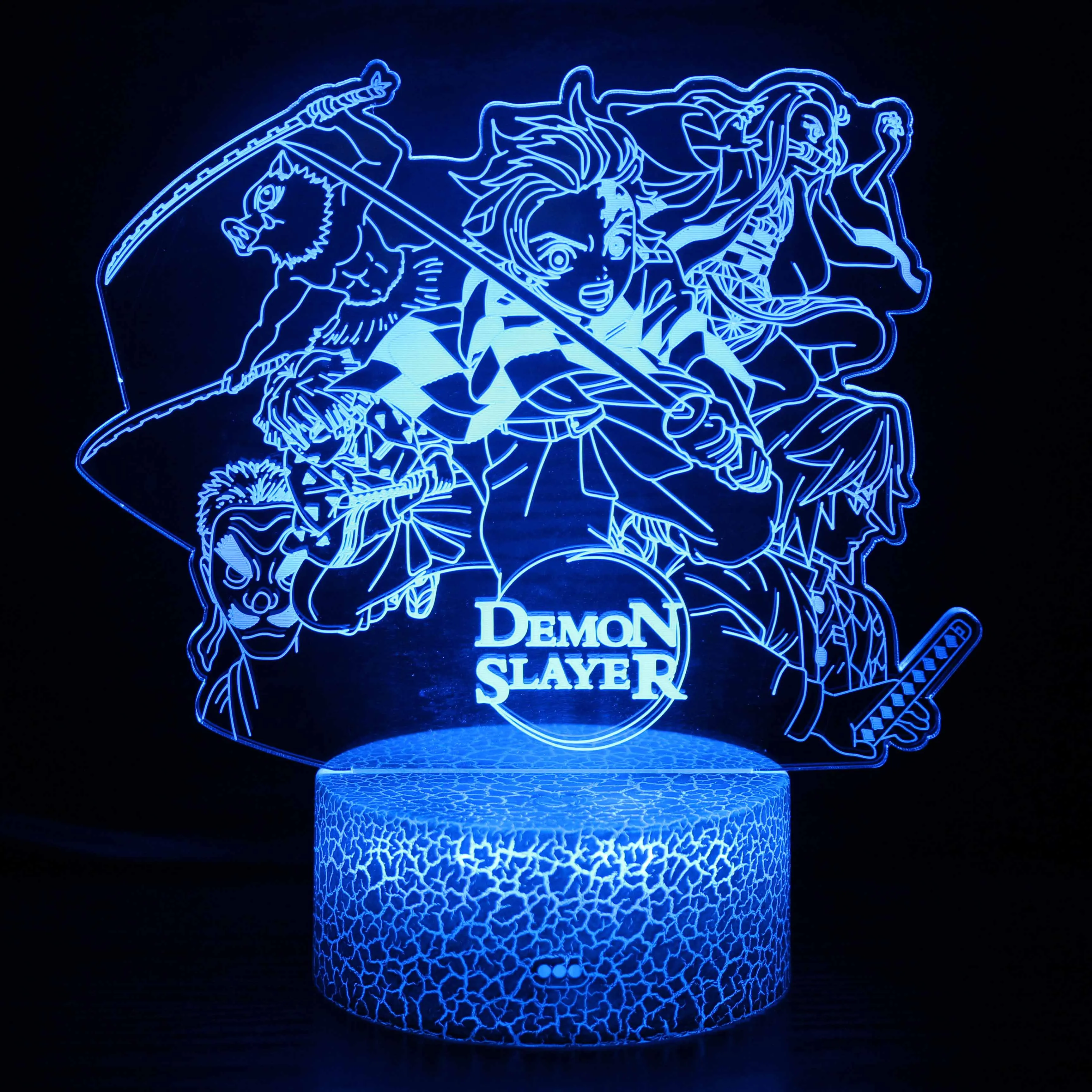 

Demon Slayer Anime Nightlight 3D Visual Stereo Lamps Cartoon Nezuko Tanjirou Figures Lights Birthday Gift for Kids Bedroom Decor