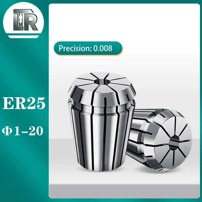 

ER25 collet 0.008 precision Er collet motor tool bar collet CNC engraving machine spring collet ER25 tool handle collet