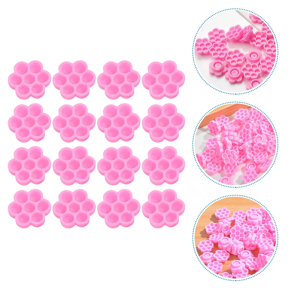 

Glue Eyelash Holder Lash Extension False Cup Rings Pigment Pillowfor Lashe Pad Container Tool Ring Tools Eyelashes Pallet Flower