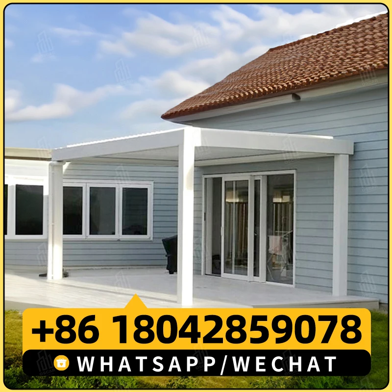 Открытый павильон из алюминиевого сплава тент для двора виллы сада балкона