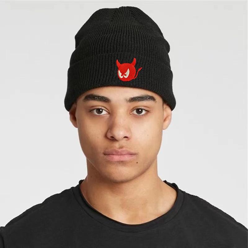 2022 New Golf cap Fashion Brand Demon Winter Knitted Hat Outdoor Golf Warm Hat Unisex