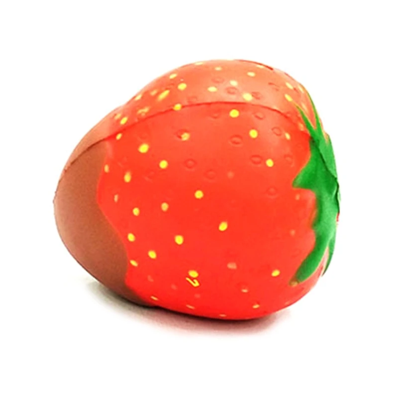 

Strawberry Stress Toy for Kids and Adults Soft PU Sensory Ball Soft Big Fruit