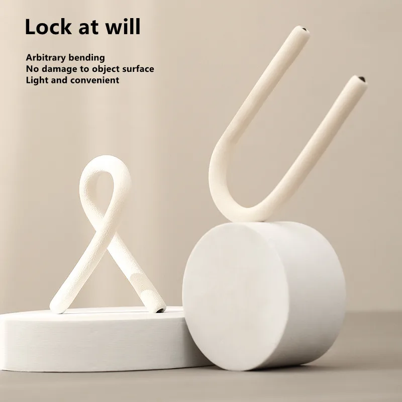 

Домашний портативный свободно изгибающийся телефон, универсальный настольный держатель для телефона, простой навесной замок, аксессуары д...