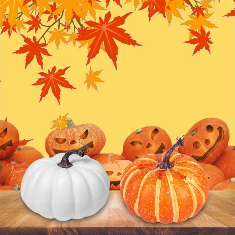 Хэллоуин Искусственные украшения из тыквы для вечеринки в честь Дня
