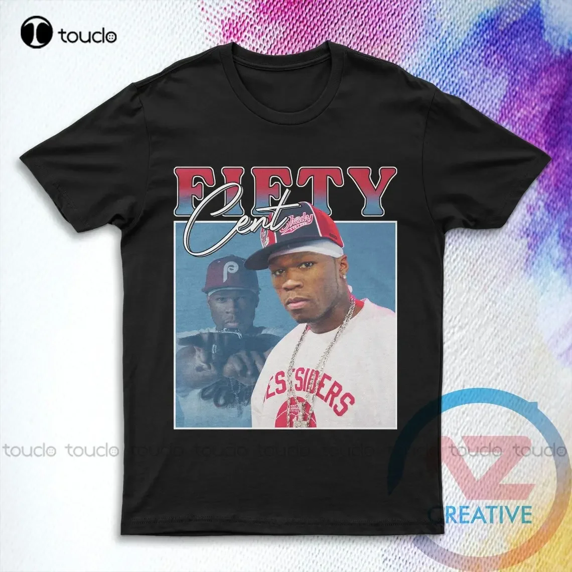 Хлопковая футболка H-Brotaco 50 Cent