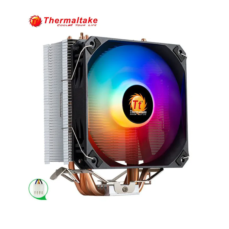Охладитель тепловой трубки Thermaltake TT A400 AMD Intel CPU Fan RGB 4 pin новая поддержка