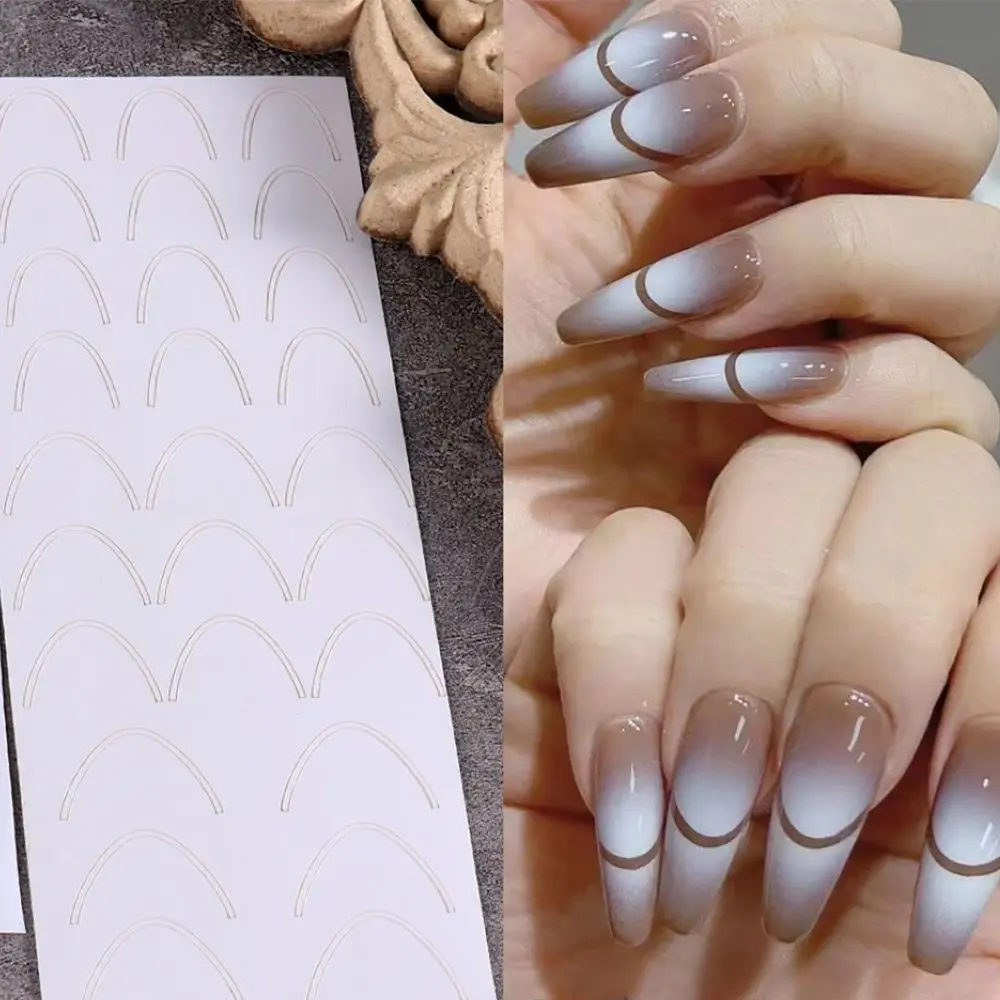 

Manicure DIY Tips Floral French Small Wreath Circle 3D Hollow Love Butterfly Flower Nail Stickers