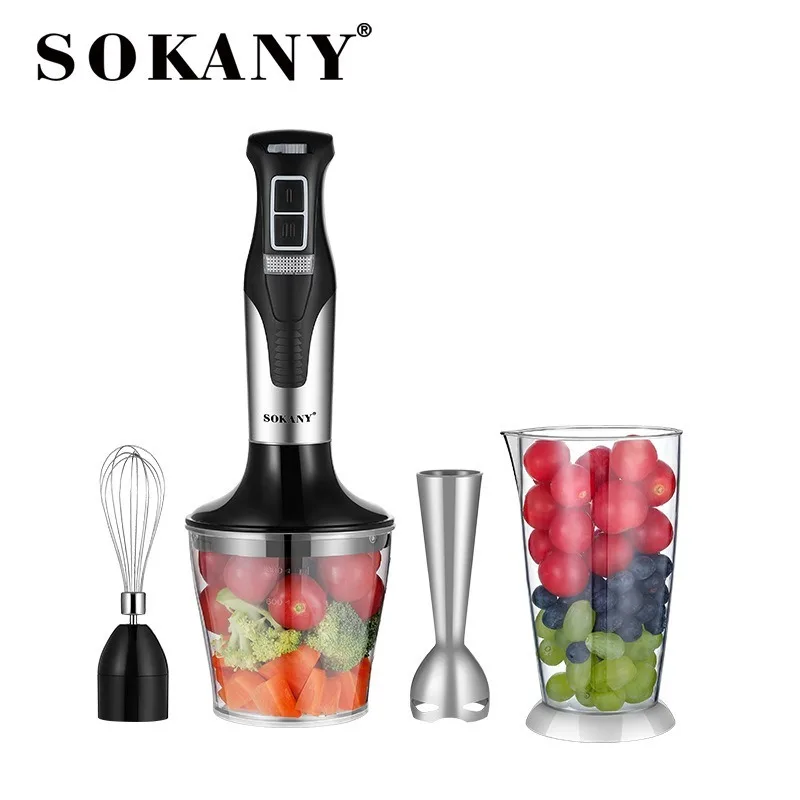 

Hand Blender, 4-in-1 8-Speed Stick Blender with Milk Frother, Egg Whisk for Smoothies, Coffee Milk Foam, Puree Baby Food