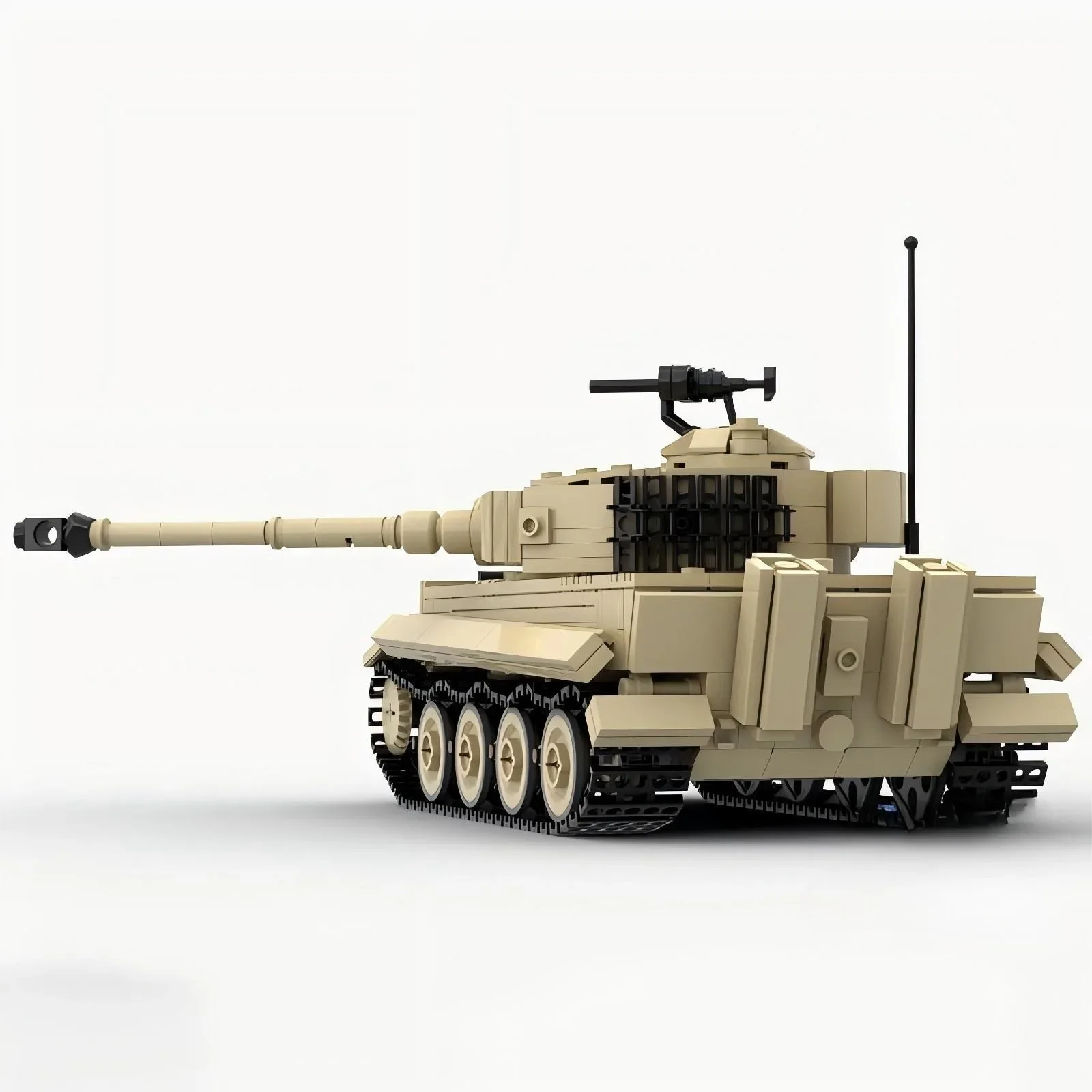 Конструктор MOC Military Series: Немецкий танк Tiger E, артиллерийская бронированная машина, модель для сборки, детские игрушки, подарок на день рождения (art.: 3920d38602bea) - 3920d38602bea