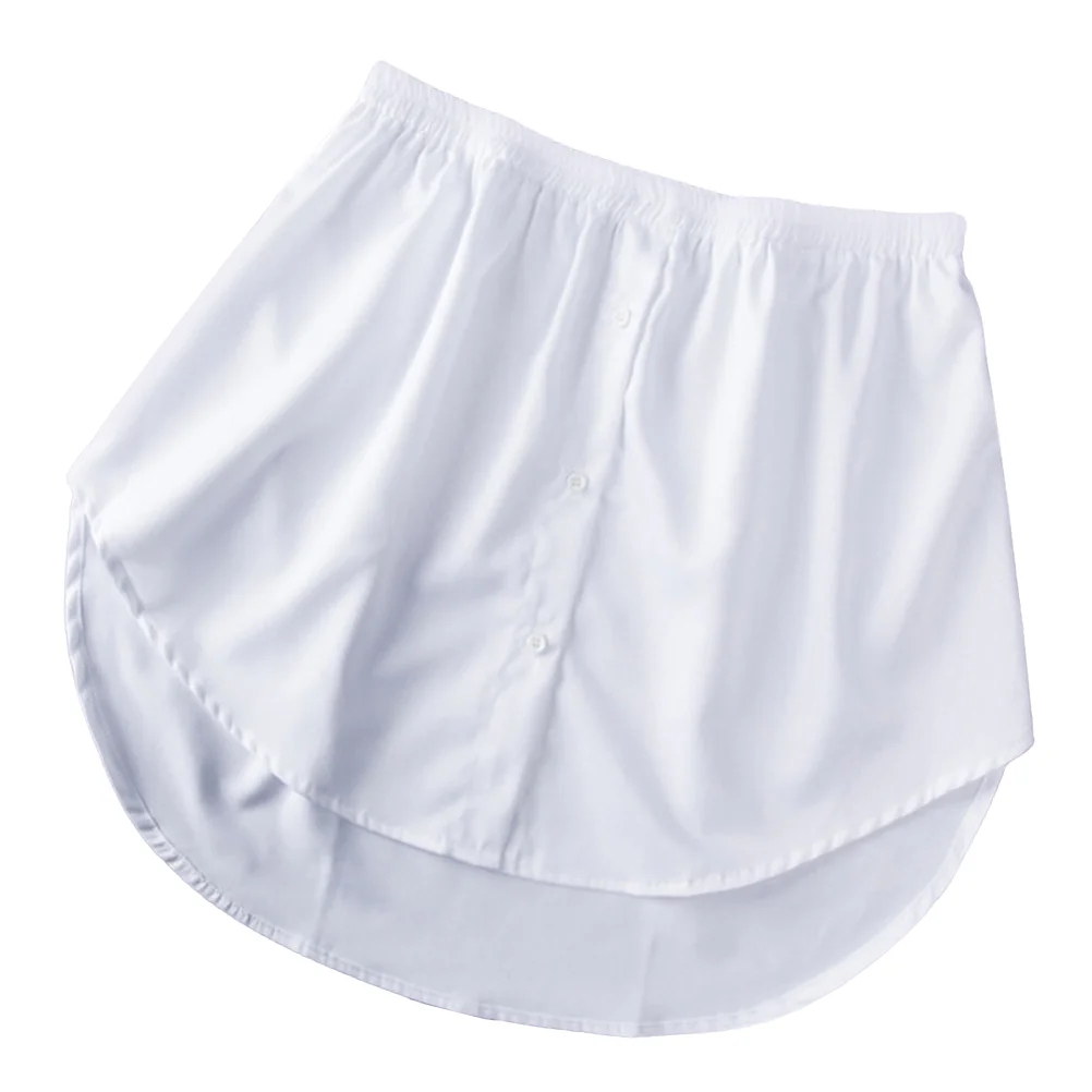 

Base Fake Skirt Women's Ruffle Shirt Hemline Extender Cotton Girl Clothes Decor