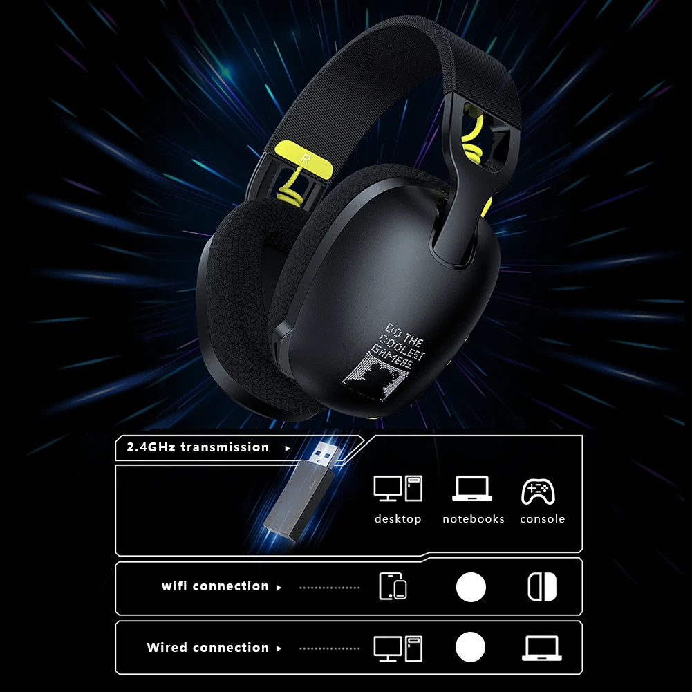 Беспроводная игровая гарнитура 2 4 ГГц/BT 5 3/проводные геймерские наушники с