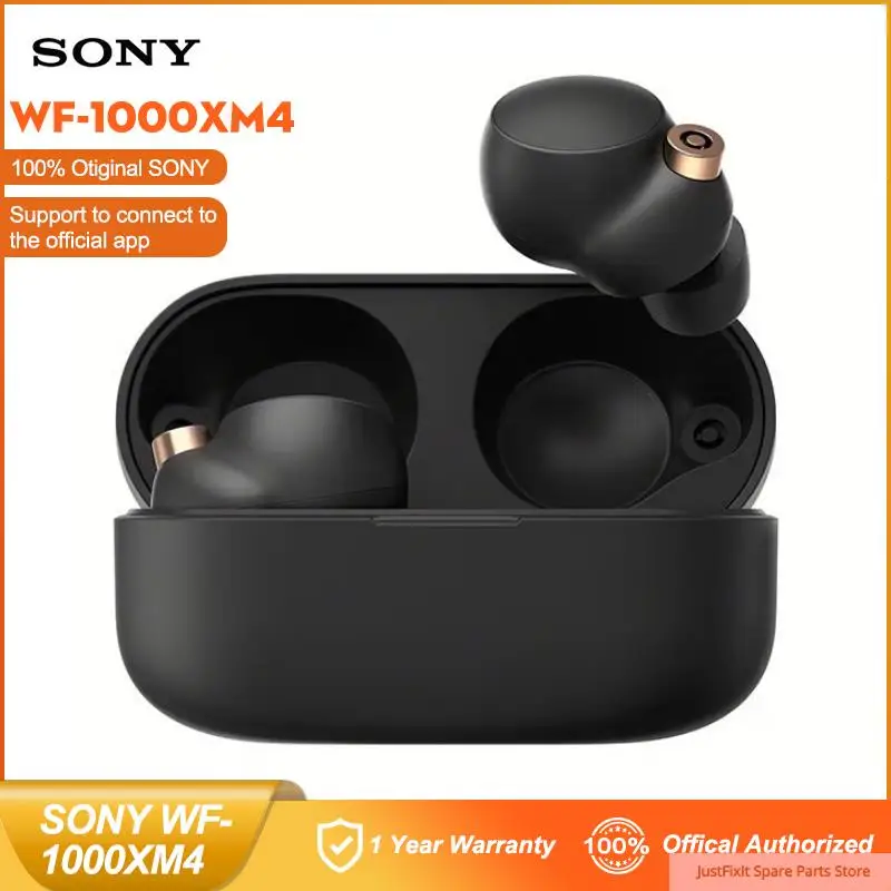 

Оригинальные беспроводные Bluetooth наушники Sony WF-1000XM4 TWS наушники с активным шумоподавлением Hi-res Bluetooth 5,2