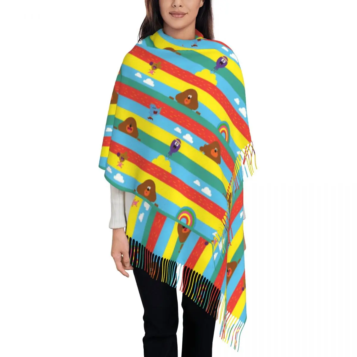 Шарф H-Hey D-Duggees для женщин зимняя Осенняя шаль из пашмины Длинные большие шарфы с