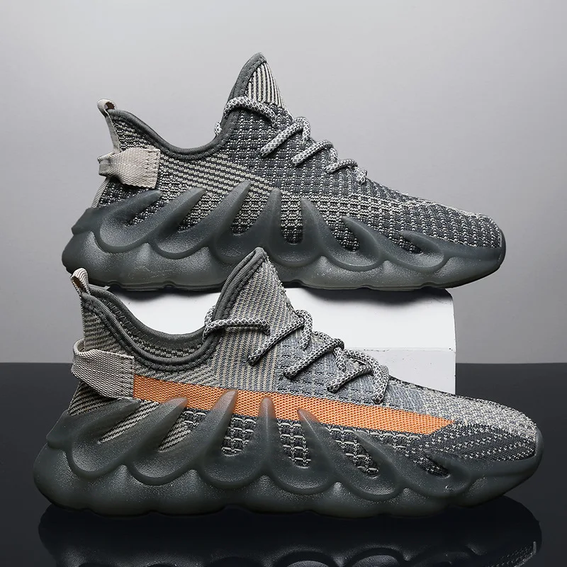 

2022 Spring and Summer Student Leisure Running Shoes Comfortable, Breathable and Fashionable Flying Woven Men's Sports Shoes