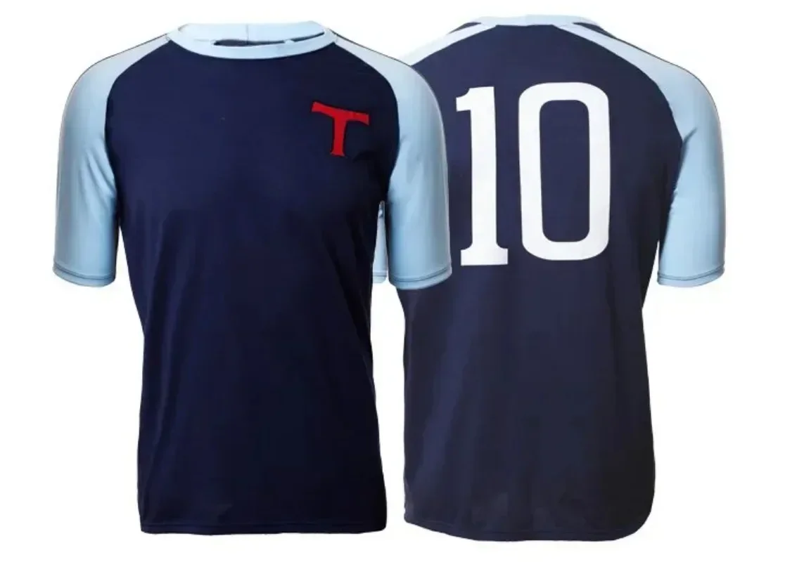 Летняя мужская рубашка Lender размер 10 Tsubasa Captain высокопроизводительная футбольная