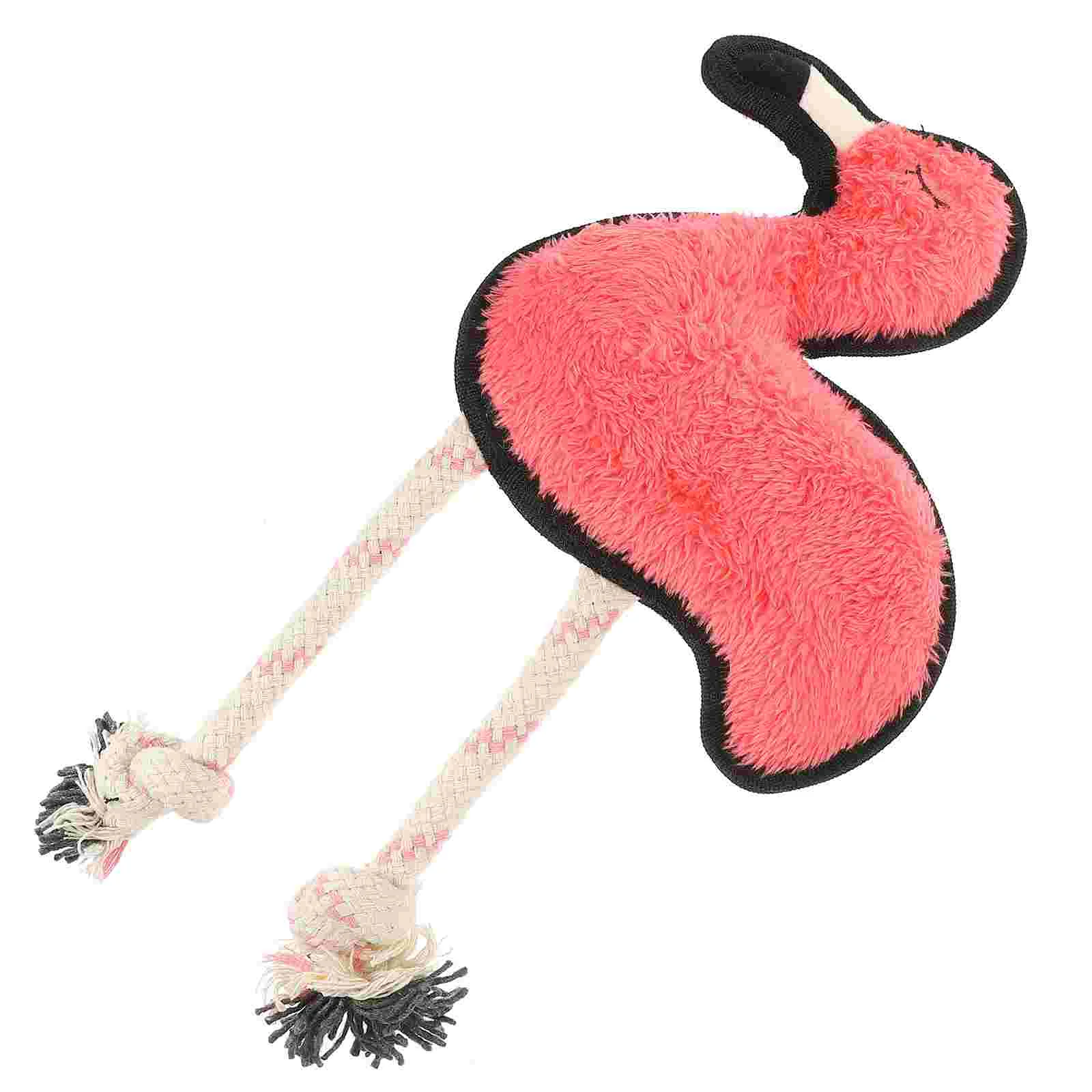 

Puppy Toys Plush Squeaky Dog For Puppies Flamingo Shaped Small Interactive Animal