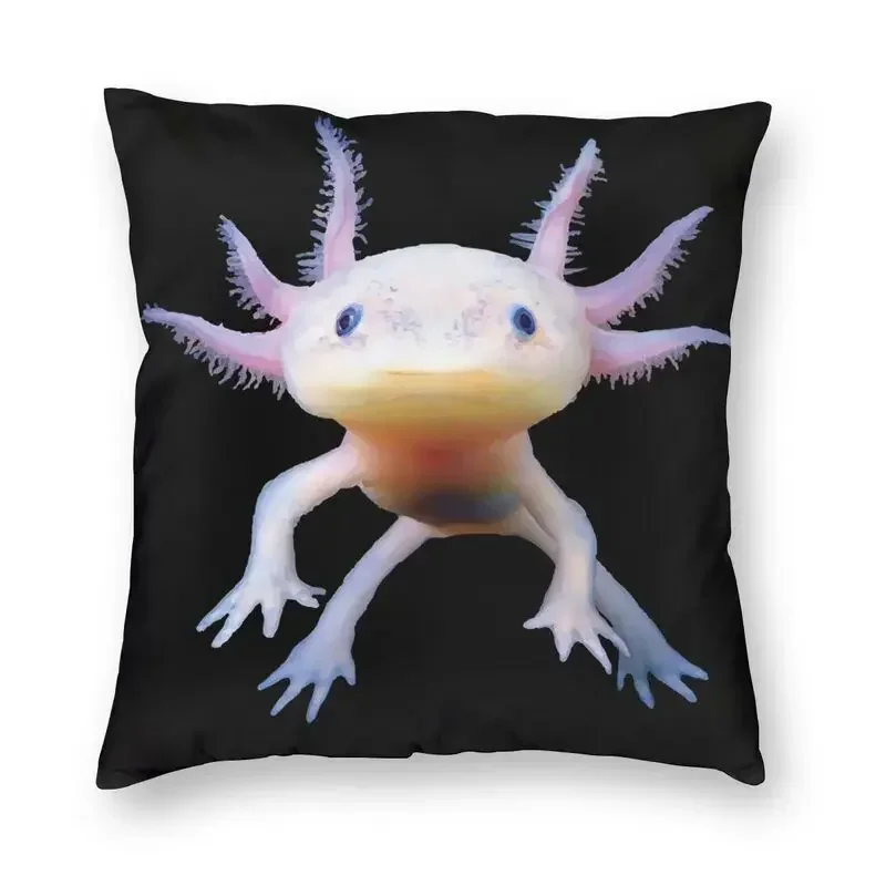 

Axolotl Salamander Amphibian Mexican Walking Fish Cushion Cover Sofa Home Decor Square Throw Pillow Cover 45x45cm