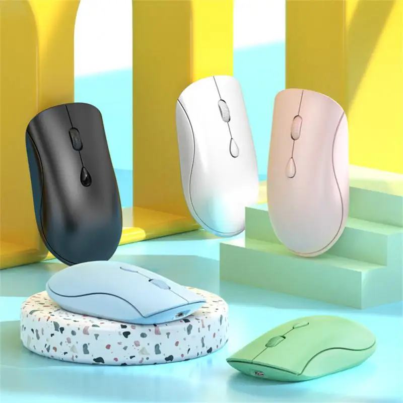 

2.4G Wireless Mouse Mute Mouse Desktop Notebook Bluetooth-compatible Charging Wireless Mouse Color Wirelesss Silent Click Mouse