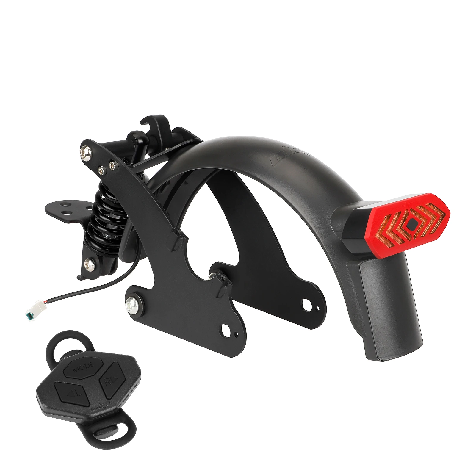 

For Pro/Pro2 Scooter Ulip Rear Shock Absorber Suspension Kit with Remote Control LED Taillight Rear Mudguard Wheel Hub