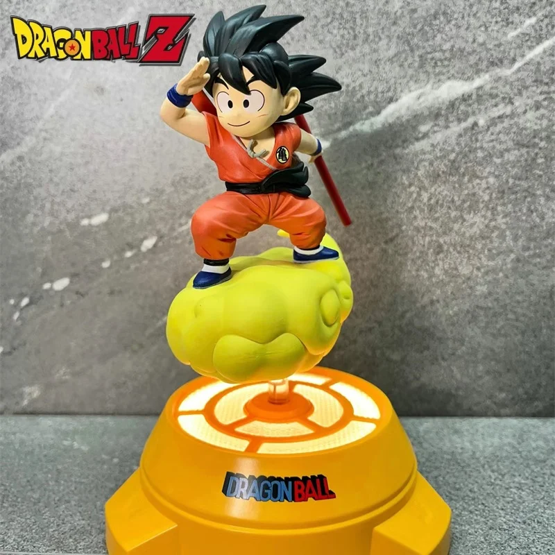 Новый оригинальный Dragon Ball аниме фигурка Гоку вращающийся ночник украшение