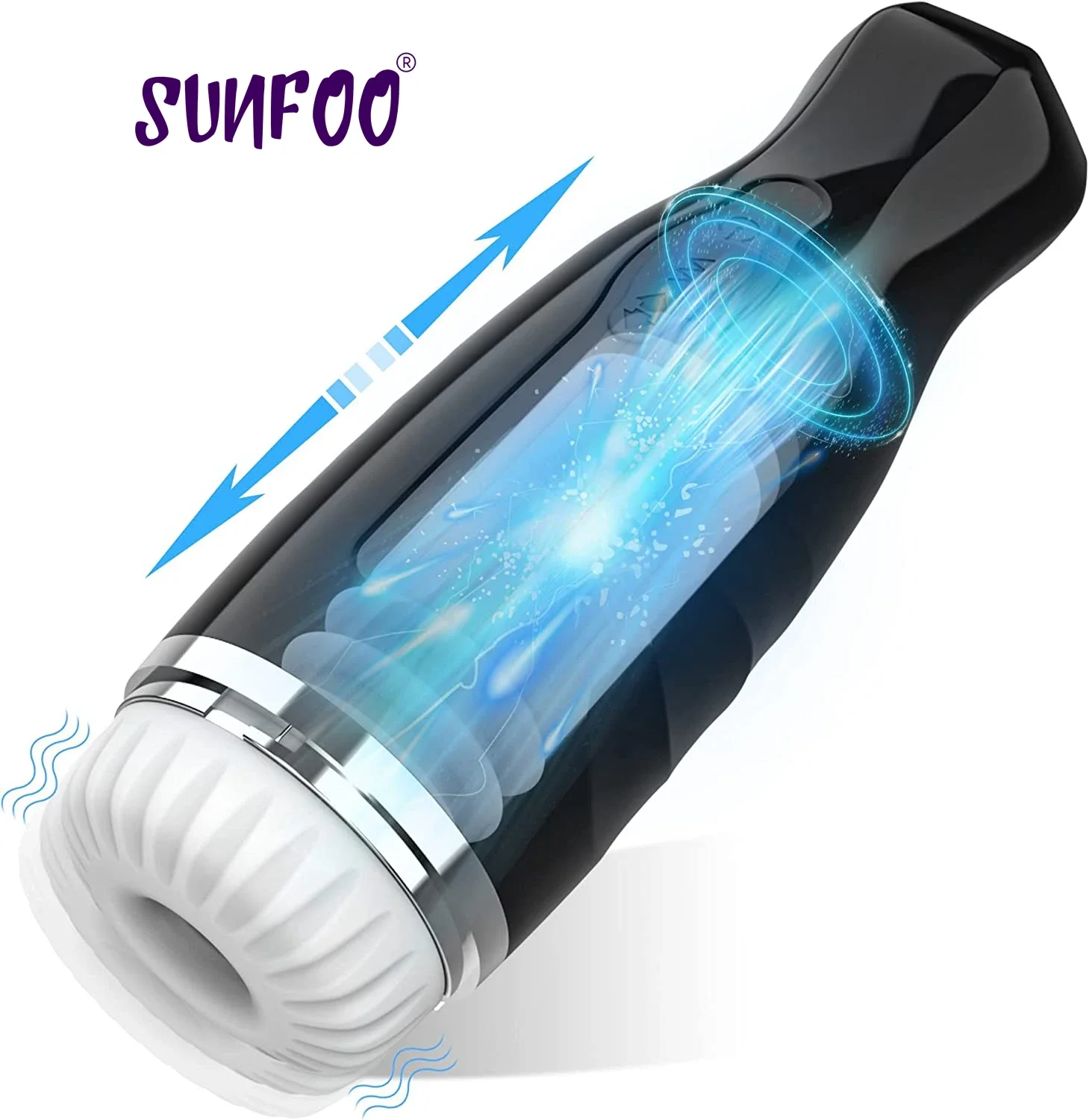 Мужской мастурбатор SUNFOO с автоматическим импульсом телескопическая чашка для