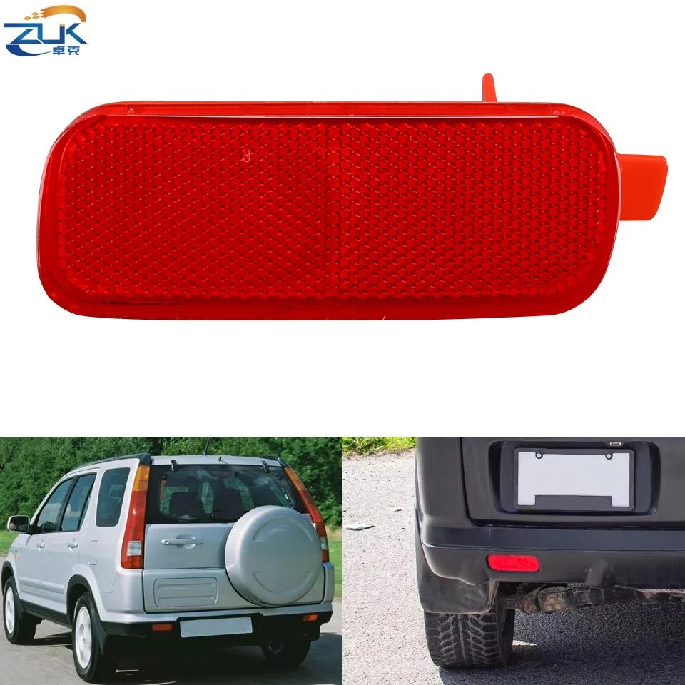 

ZUK Стайлинг автомобиля, левый и правый задний бампер, отражатель, противотуманная фара для HONDA CRV CR-V RD5 RD7 2002 2003 2004, противотуманная фара, противотуманная фара