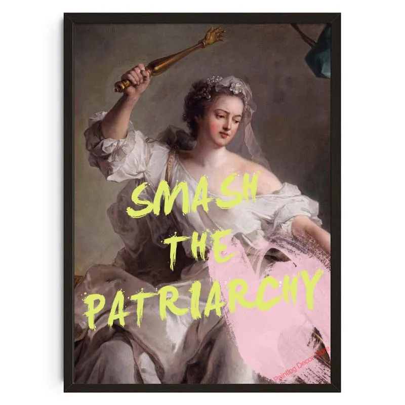 Феминистский Ренессанс, женский портретный постер, классическая живопись, измененное искусство, цитата, печать на холсте, настенная картина, домашний декор комнаты