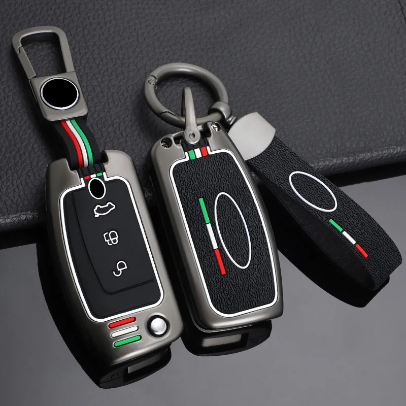 

Fold Zinc Alloy Silica Gel Noctilucent Car Remote Key Bag For Ford Focus 2 MK2 Fiesta Mondeo Galaxy Falcon Territory Ecosport