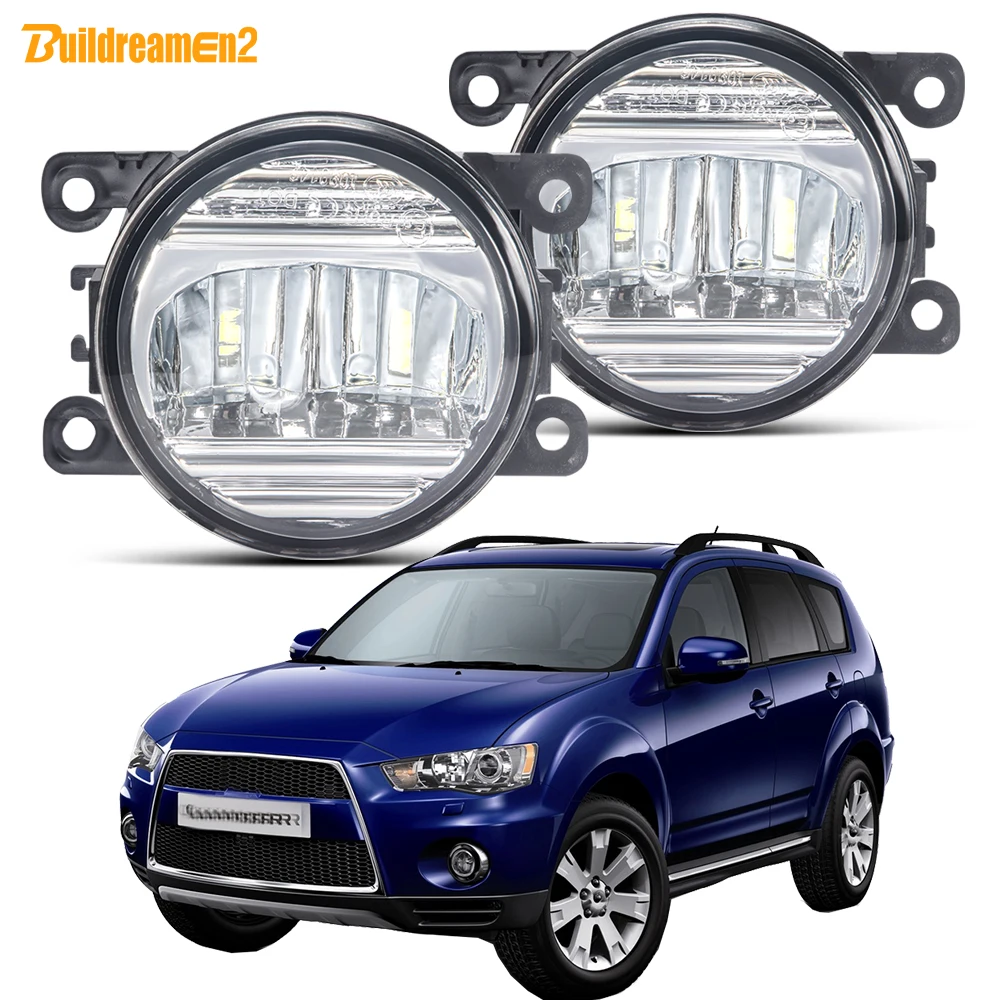 

2X30 Вт противотумансветильник в сборе для Mitsubishi Outlander II 2006-2012 автомобильные передние бамперы светодиодные противотуманные дневные ходовые о...