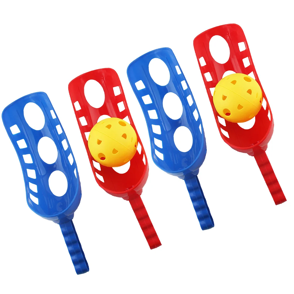

2 Sets Scoop Game Tossing and Catching Set Family Indoor Play Table Tennis Catch Launcher Basket Parent- children Home Primary
