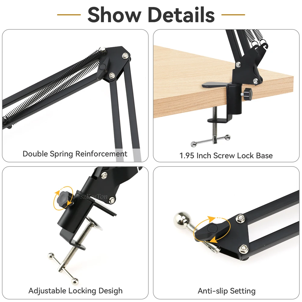 360 Degree Long Arm Tablet Holder Stand For 3.5 to 10.6inch Tablet Smartphone Bed Desktop Lazy Bracket Support For iPad