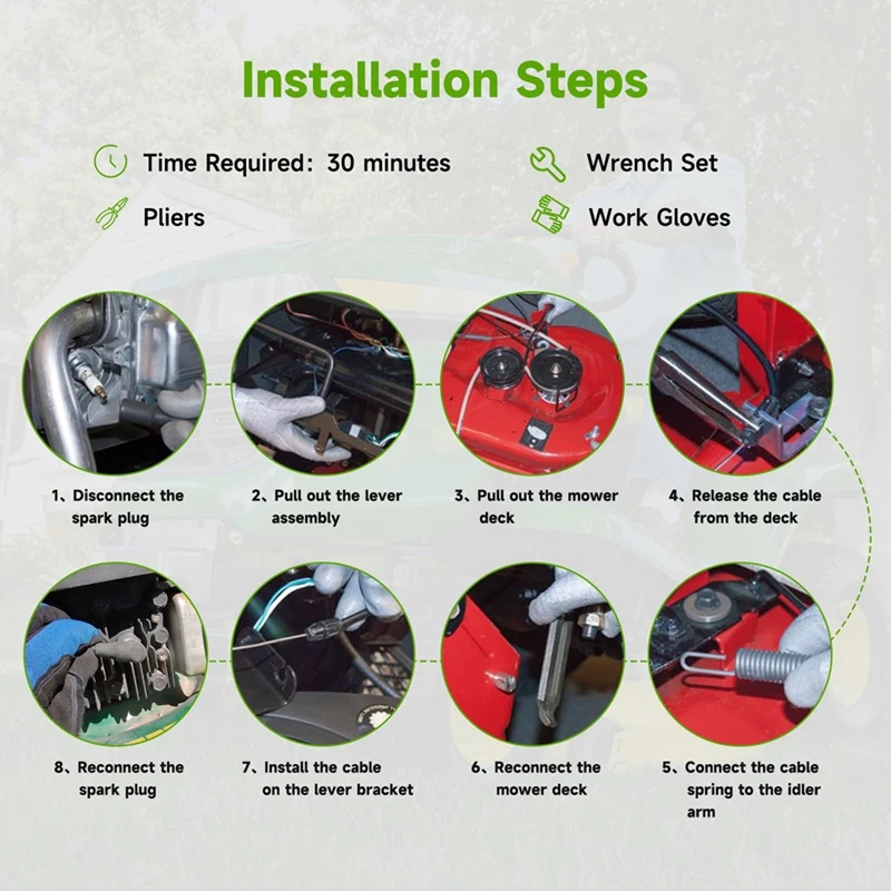 2 шт./упаковка трос сцепления для газонокосилки