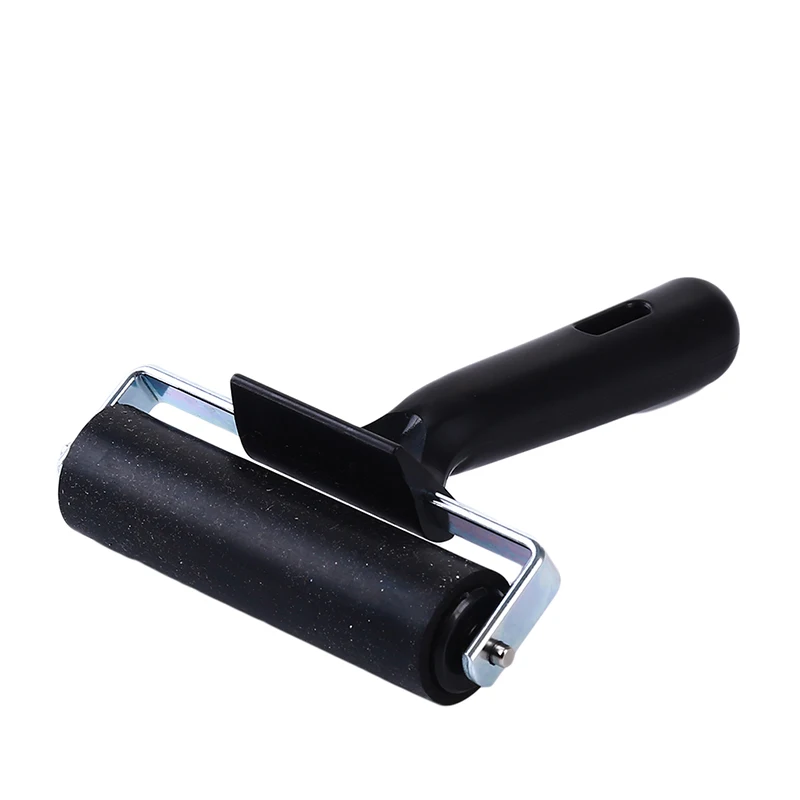 

Black Professional Brayer Ink Painting Printmaking Roller Art Stamping Tool Refined Tough Rubber Roller Painting Tools