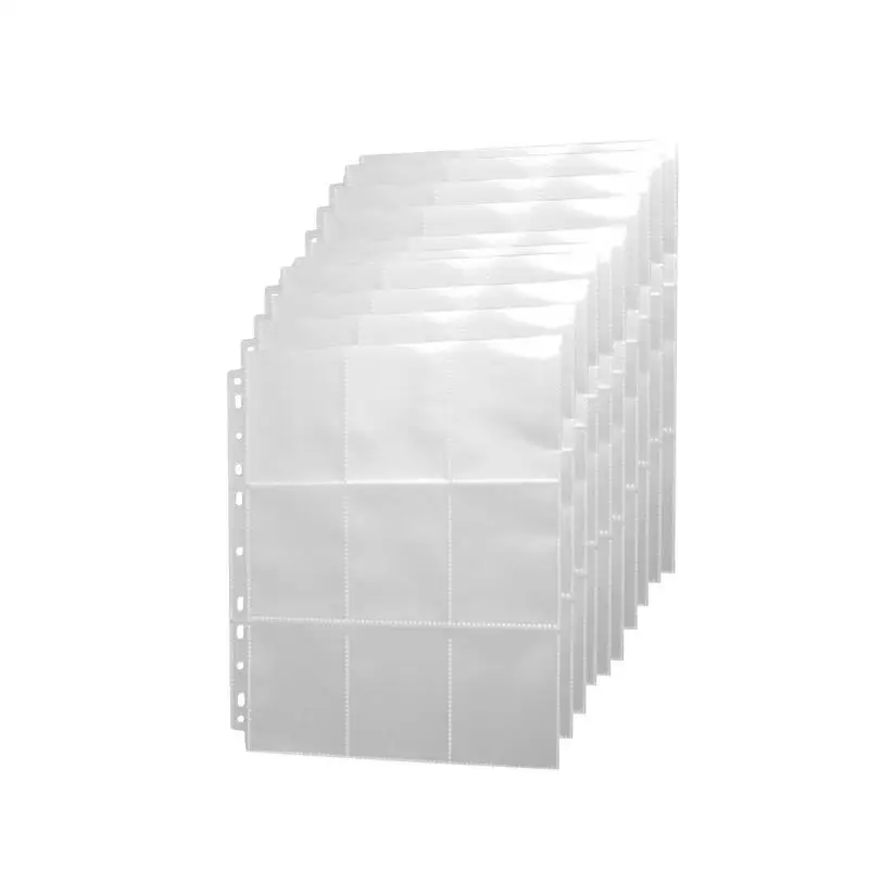 

9 Pocket Card Sleeve Dustproof Sports Card Binder Card Holder Sleeve Suitable For Trading Cards Football Cards Postcards Game