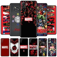 marvel logo cool soft case for mi poco x3 x4 nfc m4 pro f3 gt m3 11t 5g f1 movil cell phone shell redmi note 9s k40 9c coque