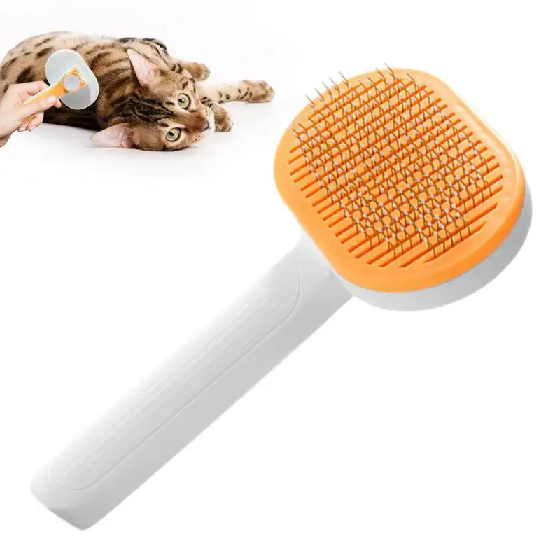 

Self Cleaning Dog And Cat Hair Brush Slicker Brushes For Cats Shedding Dog Grooming Brush Cat Comb Puppy Massage Hair Brush