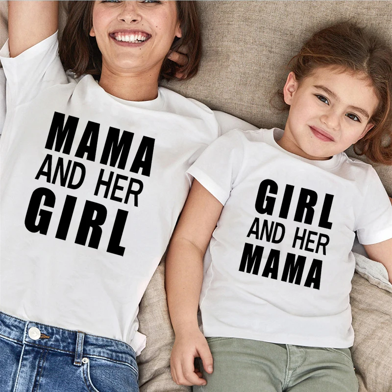 Рубашка Mamas для мальчиков и девочек одежда мамы сына дочери подходящие наряды