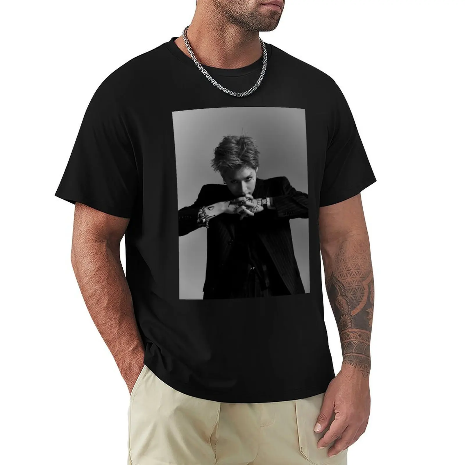 SHINee TAEMIN NEVER GONNA DANCE AGAIN: ACT 1–2 ДИТЯЧАЯ Футболка больших размеров черные мужские