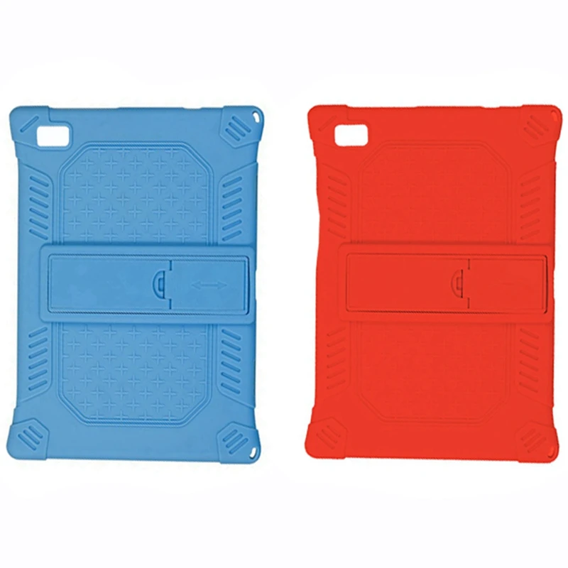 

2X Case Cover For Teclast P20HD 10.1 Inch Tablet PC Stand Protection Silicone Case (Red&Dark Blue)
