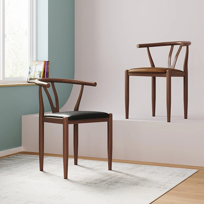 

North Solid Dining Chairs Wood Home Comfortable Bedroom Lounge Chair Mobile Modern Armchair Cadeiras De Jantar Furniture