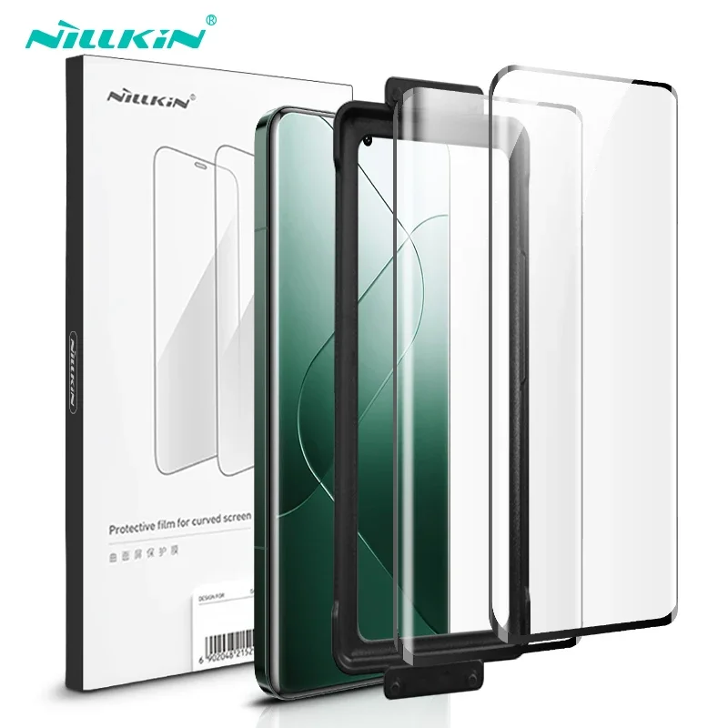Для Xiaomi 14 Pro пленка NILLKIN 2 шт. ударопрочная изогнутая защитная для экрана мягкая не