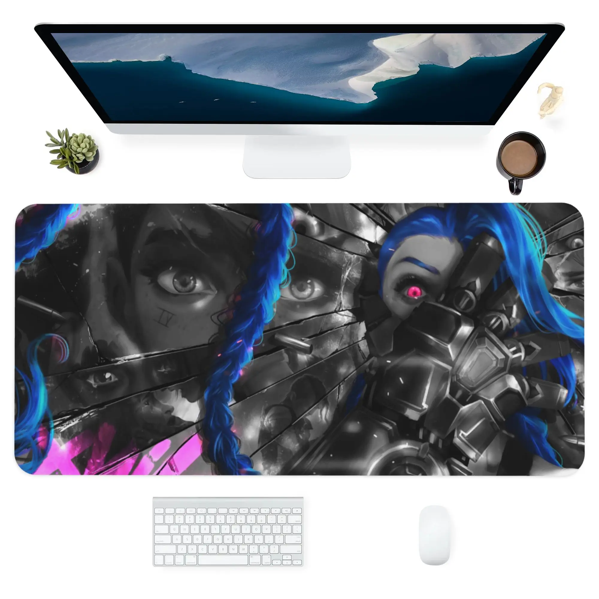 

Customizable Household Office Keyboards Accessories Mouse Pads Square Anti-Slip Desk Pad Games The League of Legends Game Mats