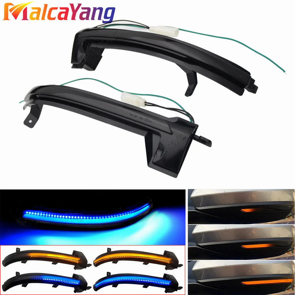 

For VW Volkswagen Touareg II MK2 7P 2010 2011 2012 - 2018 Car LED Dynamic Turn Signal Light Blinker Indicator Side Mirror Lamps