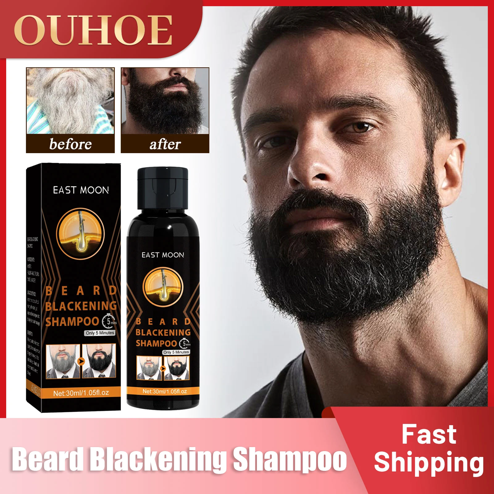 

Beard Blackening Shampoo Natural Dye Paint Permanent White To Black Hair Color Cover Nourish Fast Repair Organic Dyeing Shampoo
