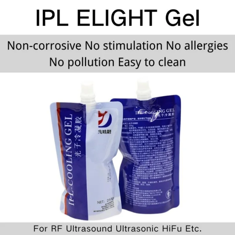 

Аксессуары 250 г фракционный Флюоресцентный гель Elight Ipl, ультразвуковой проводящий охлаждающий флуоресцентный Массажер для подтяжки кожи тела и похудения