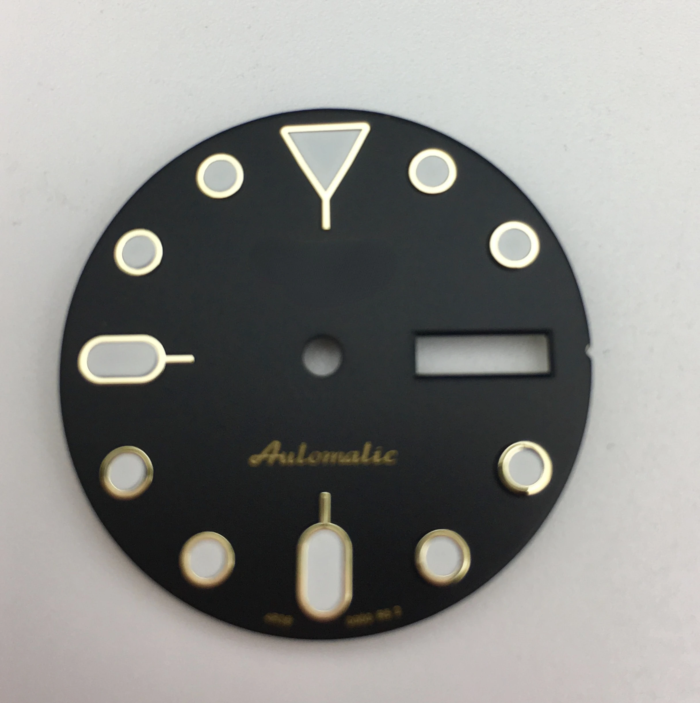 S Watch Accessories NH36 Dial 28.5mm Watch Dial Substitute  Abalone Modified Mechanical Watch Literal Green Luminous