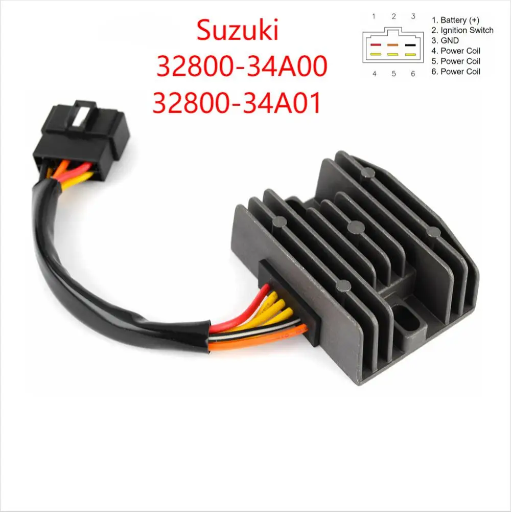 

Motorcycle Voltage Regulator Rectifier For Suzuki DR650RSE DR650 1991 1992-1996 DR750 1988-1989 DR800 32800-34A00 32800-34A01